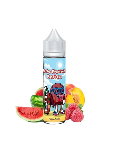 Pêche Framboise Pastèque - Beach Vap 50ml