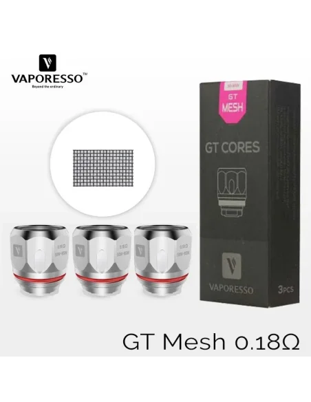 Résistances GT Mesh 0.18ohm - Vaporesso