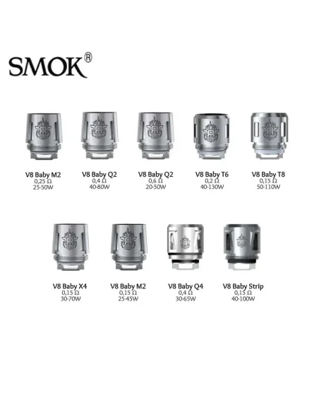 Résistances TFV8 Baby - Smok