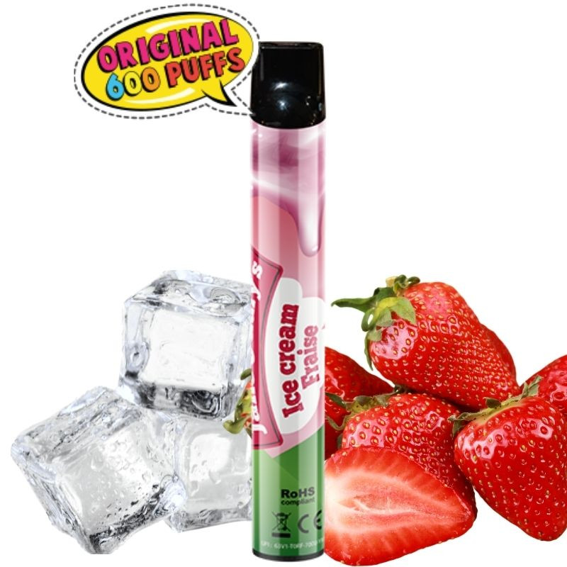 Ice Cream Fraise Wpuff - Liquideo Ice Cream Fraise Wpuff - Liquideo