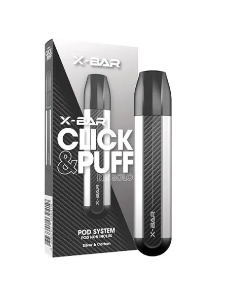 Click & Puff - Kit Solo Silver X-Bar