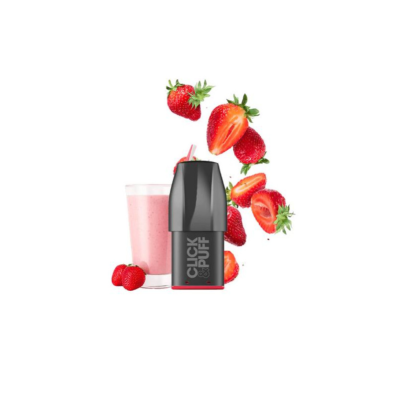 Milkshake Fraise - Pod Click & Puff X-Bar Milkshake Fraise - Pod Click & Puff X-Bar