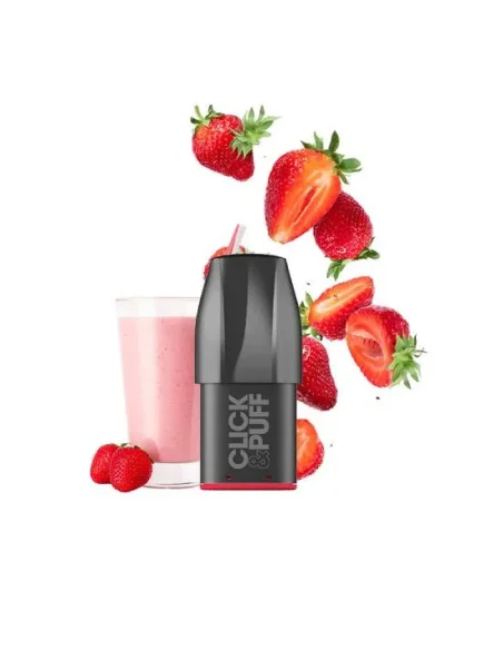 Milkshake Fraise - Pod Click & Puff X-Bar