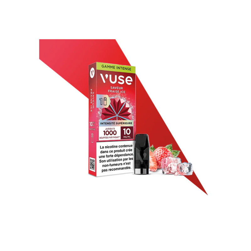Fraise Ice Gamme Intense - Vuse Fraise Ice Gamme Intense - Vuse