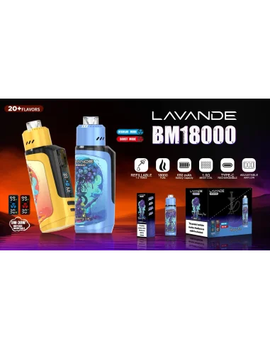 Blueberry Mint - Puff BM18000 Lavande