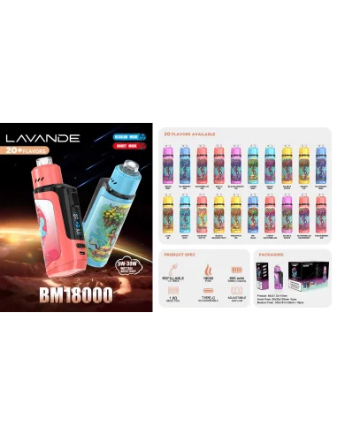 Blueberry Mint - Puff BM18000 Lavande