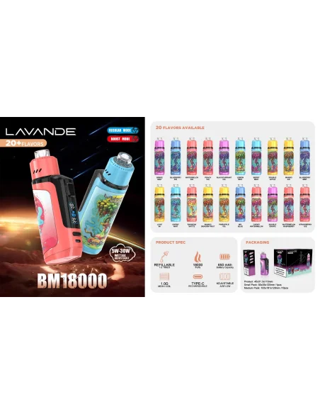 Blueberry Mint - Puff BM18000 Lavande