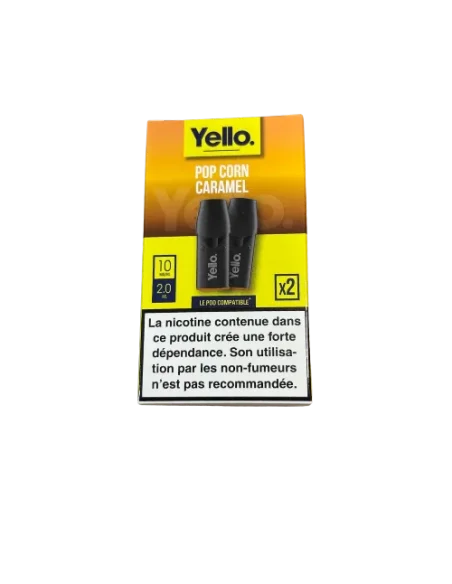 2 Pods Pop Corn Caramélisé ePod – Yello | Recharges compatibles Vuse ePod