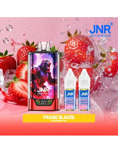 Kit Gorilla X Fraise glacée + 2x10ml - 20mg - JNR