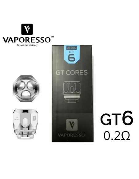Résistances GT6 cores 0.2ohm - Vaporesso