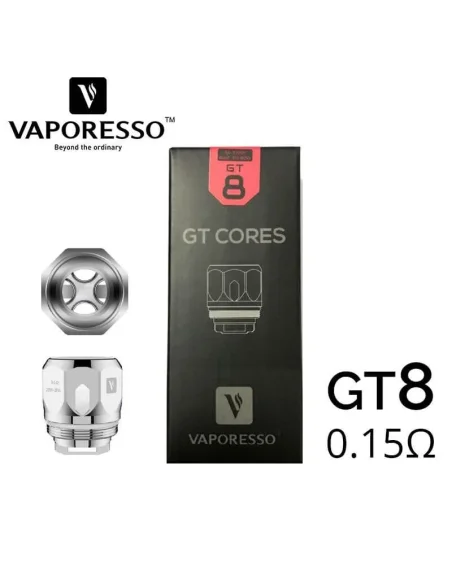 Résistances GT8 cores 0.15ohm - Vaporesso