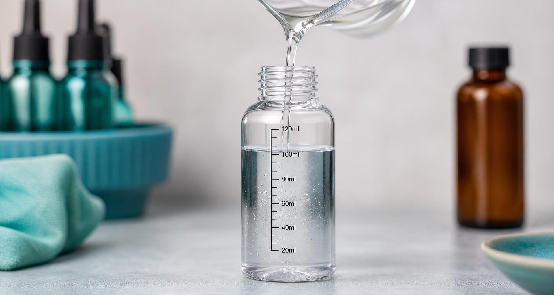 Matériel DIY e-liquide : base neutre 1 L, concentré 30 ml, boosters et fiole graduée